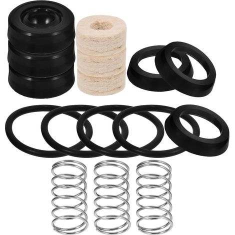 Kit de joints pour pompe haute pression, incluant divers joints toriques en caoutchouc et raccords de tuyau compatible avec les nettoyeurs haute pression portables adapté à la réparation des têtes d (1/5)