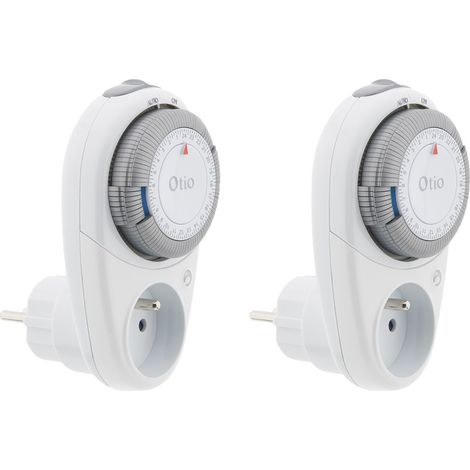 Lot de 2 programmateurs quotidiens T-10 - blanc - Otio (1/5)