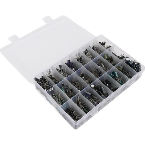 Kit 630 pièces 24 valeurs condensateur électrolytique aluminium 0,1uF à 1000uF assortiment (1/5)