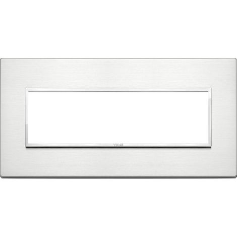 VIMAR - 21657.01 Placca 7M alluminio brillante