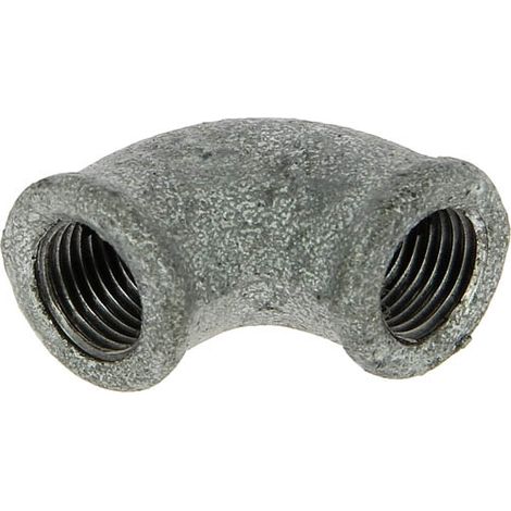 Coude 90° fonte galva Femelle 1/4