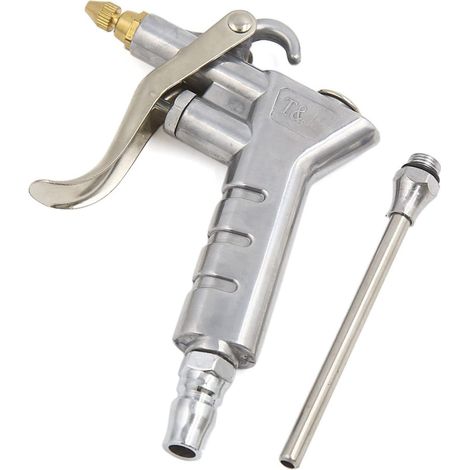 Pistolet de soufflage et de gonflage pour compresseur d'air avec gâchette à ressort (1/4)