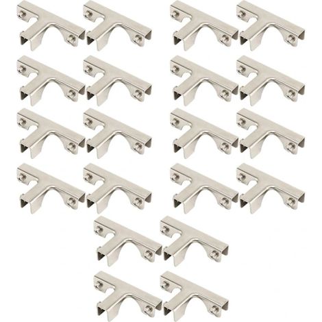 20 Glasbefestigungen, Glasklemmen, Glastürklemmen, Duschtürklemmen [co] (1/5)