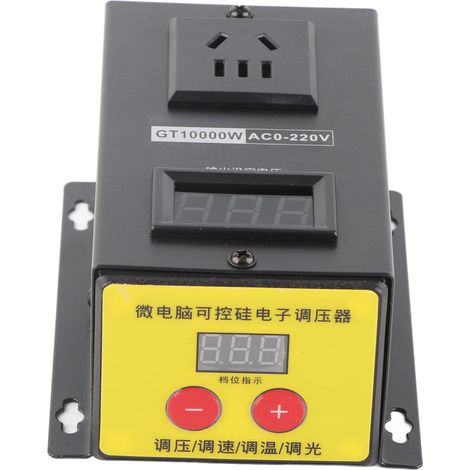Régulateur de tension électronique à thyristor 10000W, ajustable haute précision, AC 220V, variateur de puissance industriel, contrôleur de vitesse, module de régulation, convertisseur de courant. (1/5)