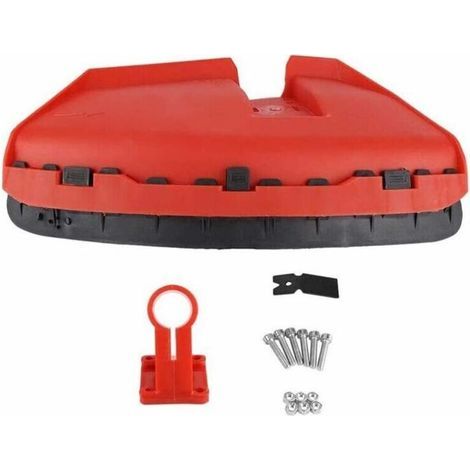 ALLIANDISProtecteur universel pour débroussailleuse – Couvercle de serrage rouge, protection anti-herbe pour jardin extérieur (1 unité) (1/5)