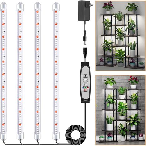 4 LED Plant Bars Full Spectrum with Timer 6/12/18H (1/5)