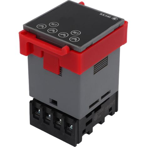 Zeitrelais mit LCD-Anzeige, multifunktional, flammhemmendes PP-Gehäuse, Verzögerungstimer für Automatisierungsgeräte, 12 V DC (1/5)