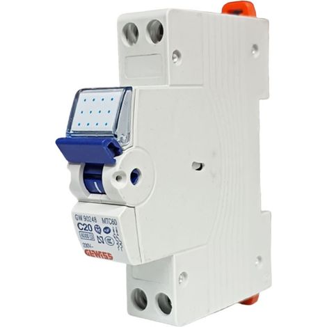 DISJON.MAGN.-THERM.COMP.2P C20 6KA 1M GEWISS GW90248 (1/2)