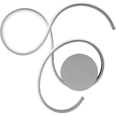 Plafoniera TWIST a LED 59x52 cm in metallo verniciato Silver (1/4)