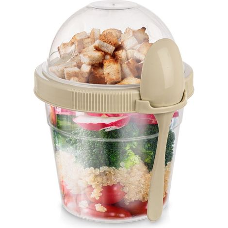 Yogur en envase con cuchara, fiambrera, 400 ml (1/5)
