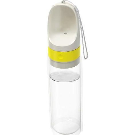 1. 1000ml Hunde-Wasserflasche, Reise-Wasserflasche mit Spender und integriertem Napf, ideal für Spaziergänge.