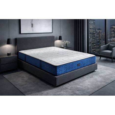 Materasso a molle insacchettate SHAULA CELESTIA SPRING 150x190 cm – Altezza 30 cm con 2 cm di lattice per lato