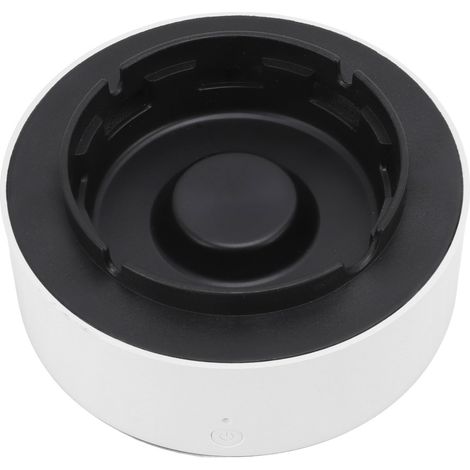 Cendrier intelligent auto-extinguible, petit modèle multifonctionnel purificateur d'air à ions négatifs, blanc et noir. (1/5)