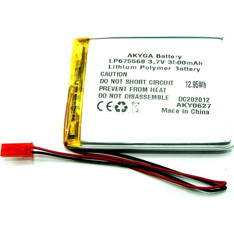 BATTERIA Li-Poly 3500mAh 3.7V JST-2 PIN (1/2)
