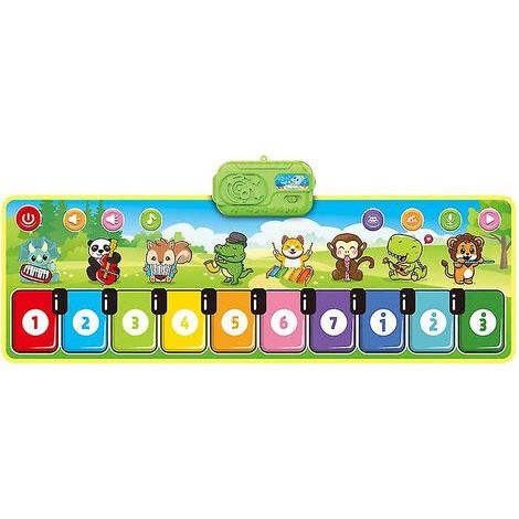 Tapis musical pour bébé, tapis de jeu piano, couverture musicale tactile avec clavier, tapis de danse, jouet cadeau pour enfants (1/3)