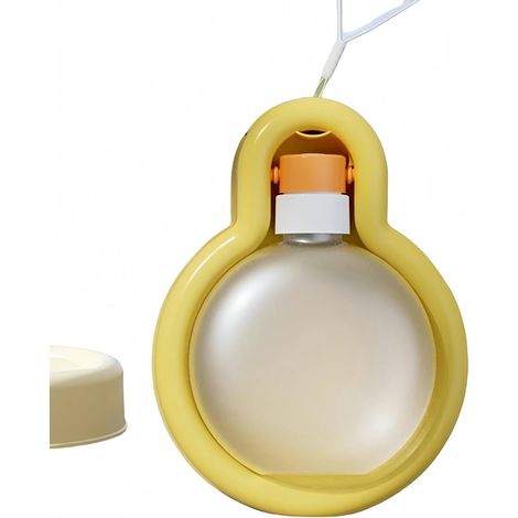 Ciotola per acqua portatile da 350 ml, ciotola per acqua portatile per cani da esterno, ciotole pieghevoli, ciotola per acqua portatile per cani da esterno (gialla) (1/4)