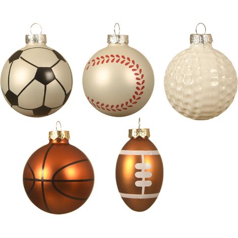 OFFERTA 5 DECORAZIONI PALLA SPORT DA APPENDERE H.7.7 MODELLO ASSORTITO