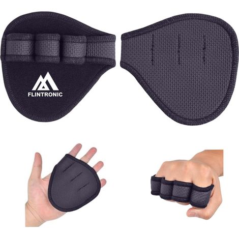1 Pair of Grip Pads, Fitness Grip Pads, Neoprene Padded Gloves, Traction Gloves as an Alternative to Fitness Gloves, for Weightlifting, Bodybuilding (1/5)