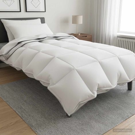 vidaXL Juego de Edredón 3 uds. 155 x 220 cm Todas las estaciones Bambú (1/5)