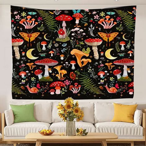 Nappes de plage imprimées style tapisserie universitaire, couvre-lits et rideaux de plage 100x75cm (1/5)