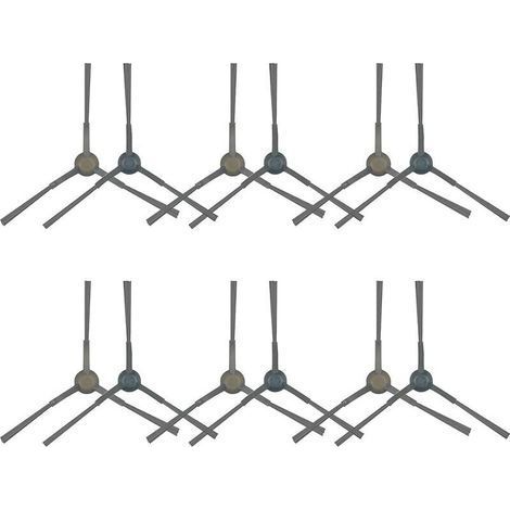 Confezione da 12 spazzole laterali di ricambio per robot aspirapolvere compatibili con la spazzatrice Eureka E10S (1/2)