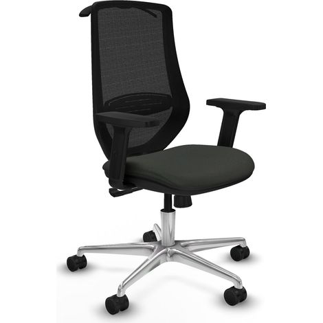 Piqueras y Crespo Mardos Silla de Oficina Negra Ergonómica (1/3)