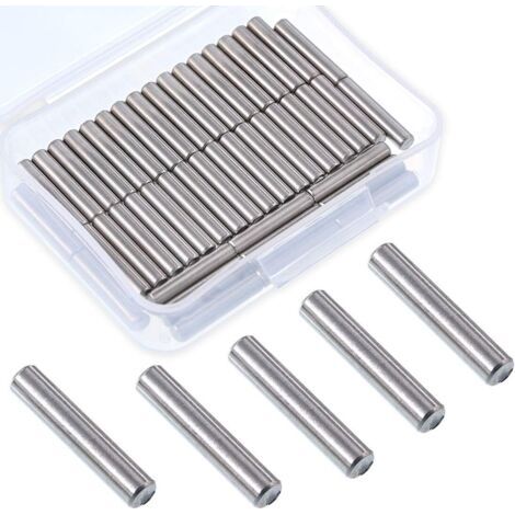 Lot de 50 chevilles de support d'étagère en acier inoxydable Nickel poli 5 x 25 mm (1/5)