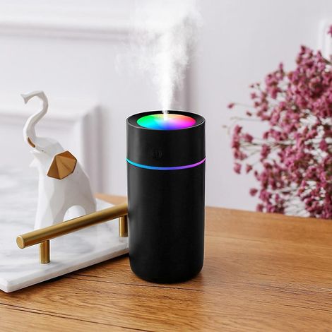 Mini-USB-Luftbefeuchter 320 ml, tragbar für Auto, Büro, Schlafzimmer, filterloser Verdampfer