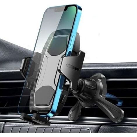 Support Telephone Voiture Grille Aeration Auto Porte Phone Voiture Support Phone Portable Grille Ventilation Automobile Compatible Smartphone 360 Rotation (1/5)