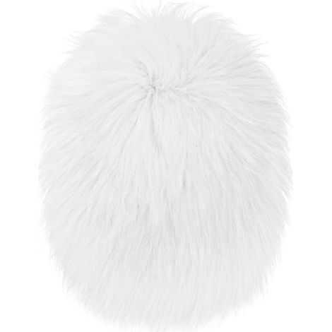 tapis ovale en fourrure synthétique, pelucheux pour chaise, salon, chambre à coucher, canapé, sol (1/5)