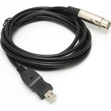 Dieses dynamische Mikrofonkabel verfügt über einen USB-zu-XLR-Adapter und einen eingebauten Hochgeschwindigkeits-A/D-Wandler, der eine hohe Klangqualität und rauschfreie Heimaufnahmen ermöglicht.