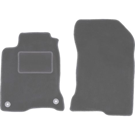 Alfombrillas delanteras para Renault Laguna III coupé (2007-2015), color grafito. (1/5)