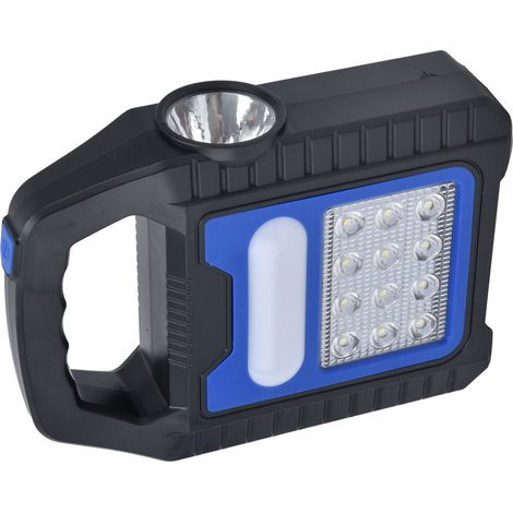 Torche lanterne LED solaire recharge USB panneau solaire poignée transport pour plein air camping (1/5)