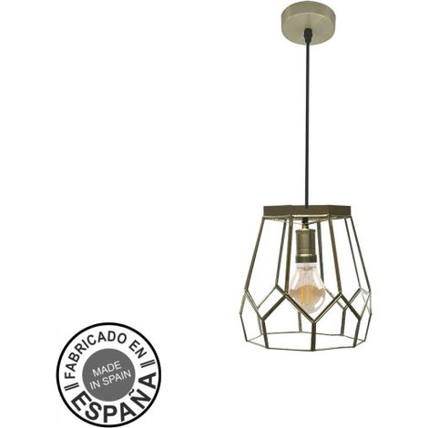FABRILAMP Lampada a sospensione de soffitto a sospensione Lente Small 1xe27 Pelle