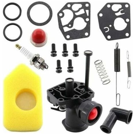 PA Kit Carburateur Filtre à Air Ressort Régulateur Membrane Compatible Tondeuse Gazon Modèles 499809 498809A 494406 (1/4)