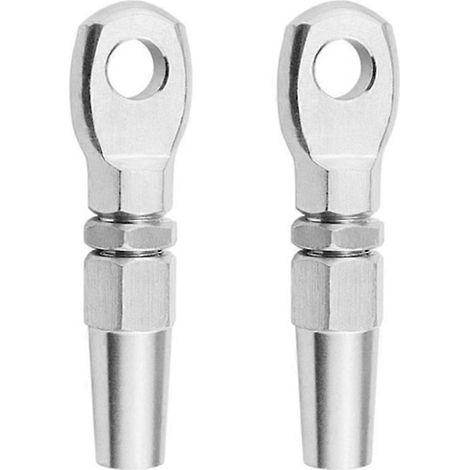Stück seewasserbeständige Edelstahl-Ösenklemmen 316 ohne Pressverbindung für Drahtseile, Kabel und DIY-Beschläge, Takelage (1/5)