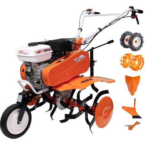 RURIS Motobineuse Thermique DAC 7000fr ACC2 - Moteur 4 Temps 7 CV - Kit Complet Accessoires - Roues 4.00-8, Roues Métalliques, Charrue, Adaptateur Inclus (1/5)