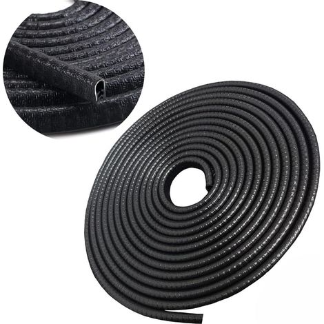 5m Car Door Protector Strip – No-Glue – Tough U-Shape Rubber Guard with Metal Core for Scratch-Free, Chip-Free Doors