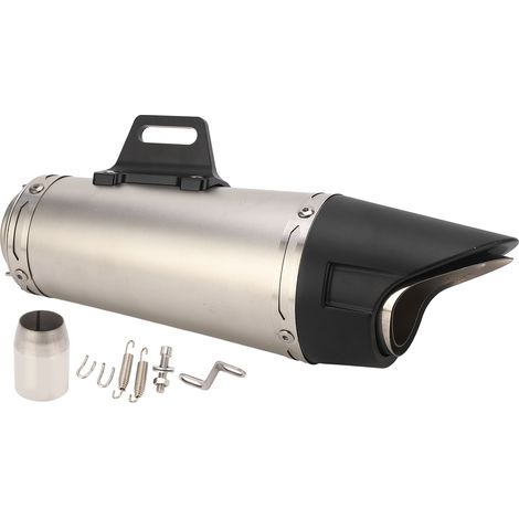 Silencieux universel moto 38-51mm, pot d'échappement en acier argenté, adaptable Suzuki GSXR1000 SV650, pièce de rechange