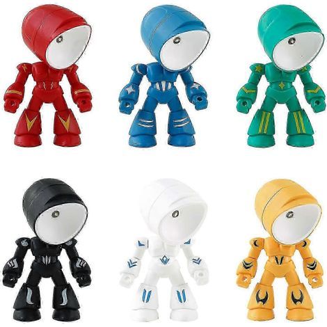 New LED Night Light Mini Cute Robot Shape Light DIY Kawaii Gift Cartoon Table Lamp 2023 (1/4)