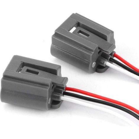 Stück H13-Adapterkabelbaum, 2 Stück H13 9008 Buchsenstecker-Kabelbaumadapteranschluss für hitzebeständige Keramik-LED-Leuchte Stecker A (1/4)