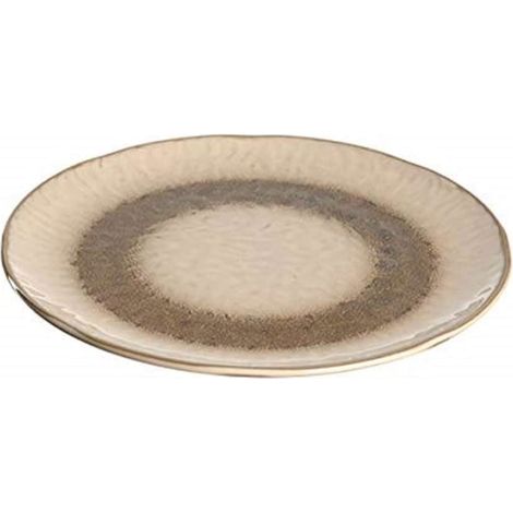 Piatto in ceramica Leonardo 23 sabbia Matera (1/2)
