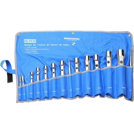Set 14 clés à tube forgées 6x7-30x32 ALYCO 191475
