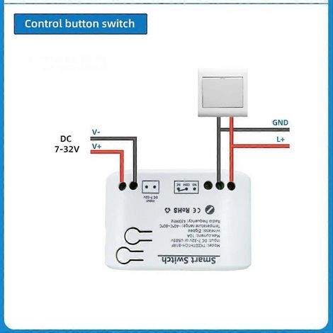 Interrupteur intelligent Tuya Zigbee avec capteur de température, relais Zigbee à contact sec passif, compatible avec les systèmes domotiques (732 V CC). (1/5)