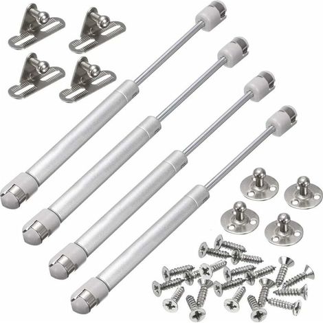 4 Vérins à Gaz Bras Pneumatique Verin Meuble Cuisine Hydraulique pour Levage de Porte Armoire Meuble (150N) (1/5)