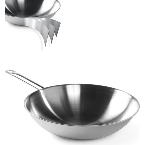 Padella WOK 3-PLY - Senza coperchio - Hendi 839003 (1/3)