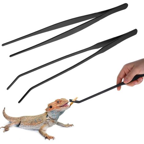 Aquarium Kit Outil Accessoires,2 PCS Outil Aquarium en Acier Inoxydable Pince Aquarium Longue Plante Aquatique Outils Kit Nettoyage Aquarium pour Poissons et Plantes D'Aquarium Pinces à Épiler (1/5)