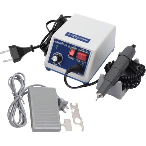 Dispositif Polissage à Micromoteur, Micromoteur Polissage électrique 0-35000 Tr/Min Taille Foret 2,35Mm Machine Polissageéectrique Pour Bijoux Laboratoire Céramique Silicone (1/5)