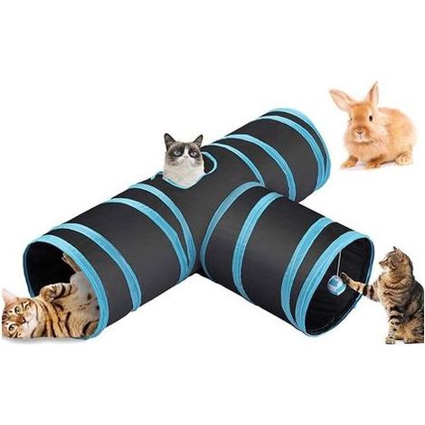 Tunnel Jeu Pet Tube Pliable Jouet pour Les Chats Lapins Chiens (1/4)