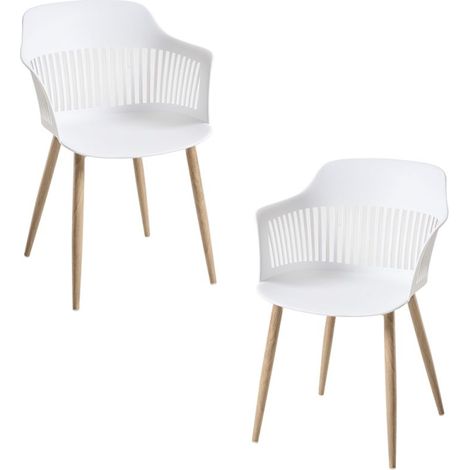 Packs Sillas Comedor - Pack 2 Sillas Lisy - Blanco (1/5)